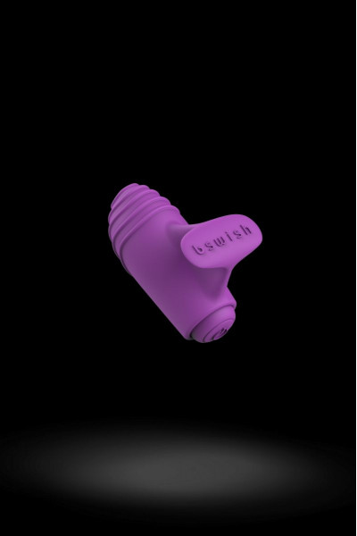 Фиолетовый вибростимулятор на пальчик Bteased Basic Finger Vibrator