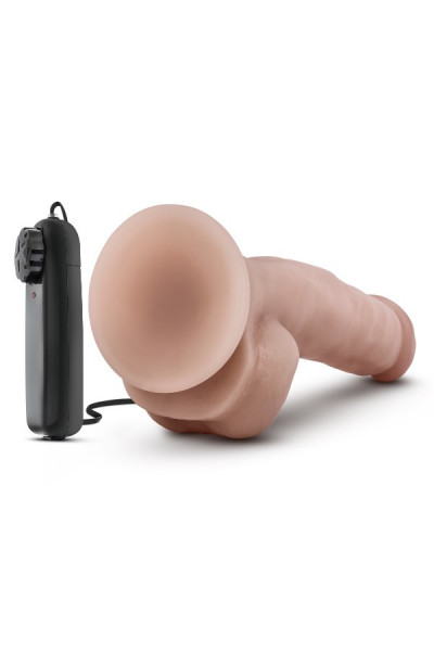 Телесный вибратор-реалистик Dr. Jay  8.75 Inch Vibrating Cock - 22,2 см.