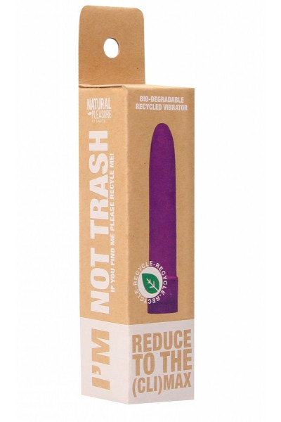 Фиолетовый вибратор 5.5  Vibrator Biodegradable - 14 см.