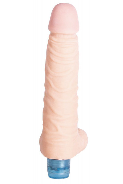 Телесный вибромассажёр Vibro Realistic Cock Dildo - 18 см.