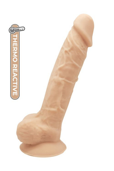 Телесный реалистичный фаллоимитатор DILDO 9INCH FLESH - 22,9 см.