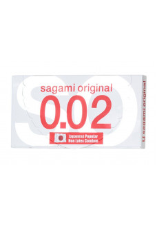 Ультратонкие презервативы Sagami Original 0.02 - 2 шт.