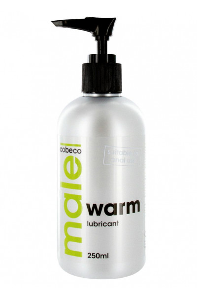 Лубрикант с согревающим эффектом MALE Cobeco Warm Lubricant - 250 мл.