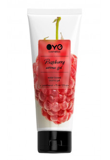 Лубрикант на водной основе OYO Aroma Gel Raspberry с ароматом малины - 75 мл.