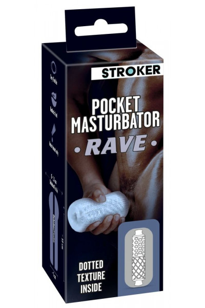 Прозрачный мастурбатор Pocket Masturbator Rave