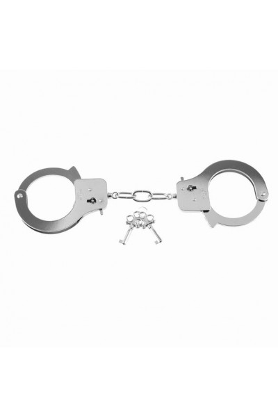 Металлические серебристые наручники Designer Metal Handcuffs