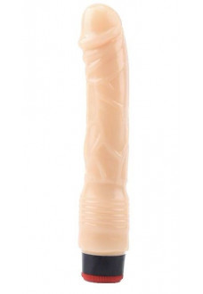 Телесный вибратор 9 Vibrating Dildo - 22,5 см.