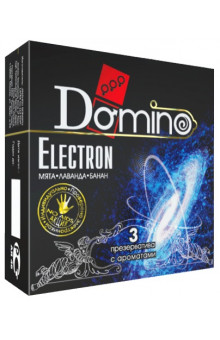 Ароматизированные презервативы Domino Electron - 3 шт.