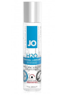 Возбуждающий лубрикант на водной основе JO Personal Lubricant H2O Warming - 30 мл.