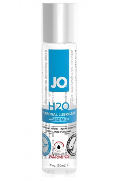 Возбуждающий лубрикант на водной основе JO Personal Lubricant H2O Warming - 30 мл.