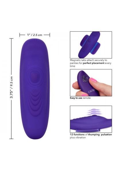 Фиолетовый стимулятор в трусики Lock-N-Play Remote Pulsating Panty Teaser