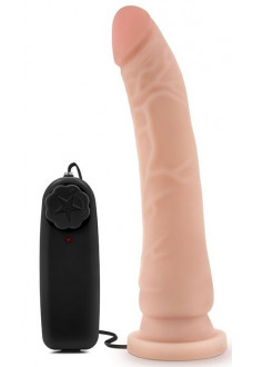 Телесный вибратор 8.5 Inch Vibrating Realistic Cock With Suction Cup - 21,6 см.