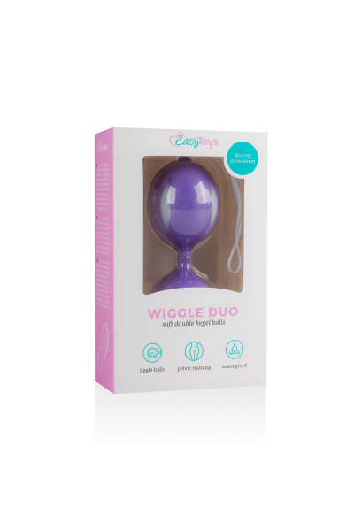 Фиолетовые вагинальные шарики Wiggle Duo