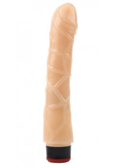 Телесный вибратор 9 Vibrating Dildo NO.2 - 22 см.