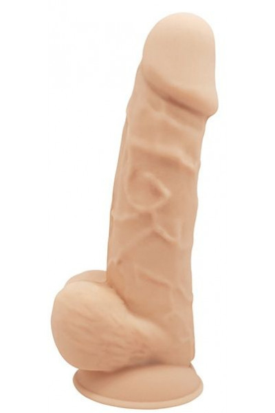 Телесный реалистичный фаллоимитатор DILDO 8.5INCH FLESH - 21,6 см.