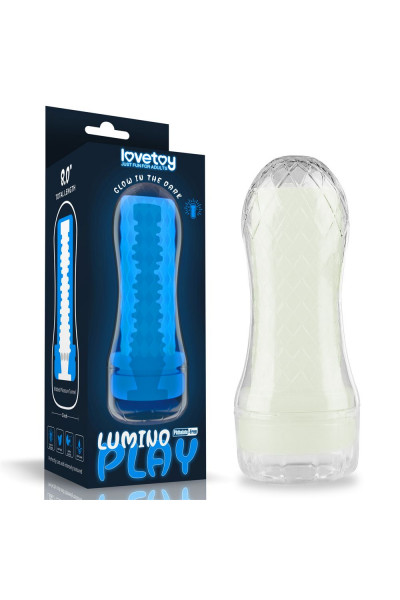 Светящийся в темноте мастурбатор Lumino Play Masturbator Ribbed