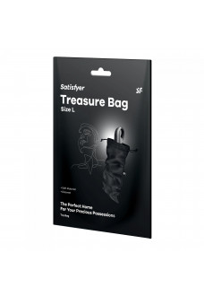 Черный мешочек для хранения игрушек Treasure Bag L