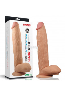 Большой реалистичный фаллоимитатор на присоске Legendary King Sized Realistic Dildo - 30 см.