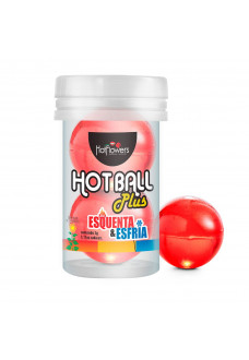 Лубрикант на масляной основе Hot Ball Plus с охлаждающе-разогревающим эффектом (2 шарика по 3 гр.)