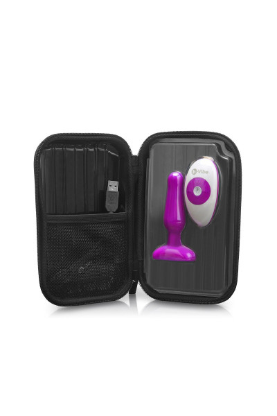 Анальная вибропробка NOVICE REMOTE CONTROL PLUG FUCHSIA - 10,2 см.