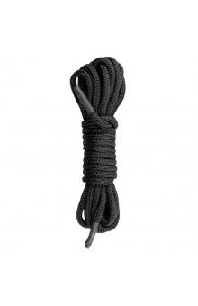 Черная веревка для бондажа Easytoys Bondage Rope - 5 м.