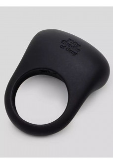 Черное эрекционное виброкольцо Sensation Rechargeable Vibrating Love Ring