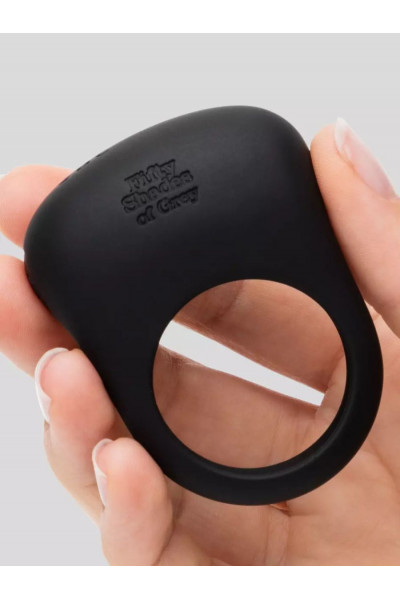 Черное эрекционное виброкольцо Sensation Rechargeable Vibrating Love Ring