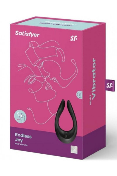 Чёрный многофункциональный стимулятор для пар Satisfyer Endless Joy