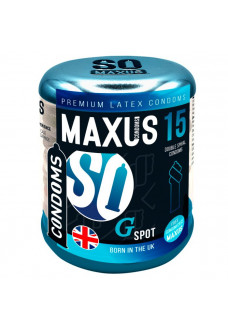 Презервативы Maxus G spot с двойной спиралью - 15 шт.