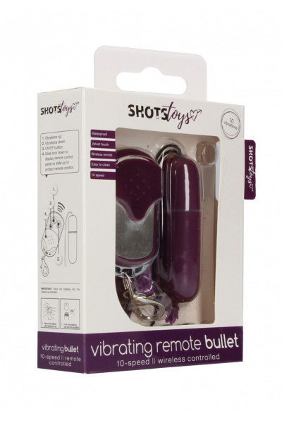 Фиолетовый вибростимулятор  Remote Vibrating Bullet