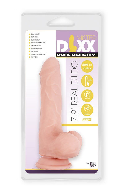 Телесный фаллоимитатор-реалистик Dual Density Dildo - 20 см.