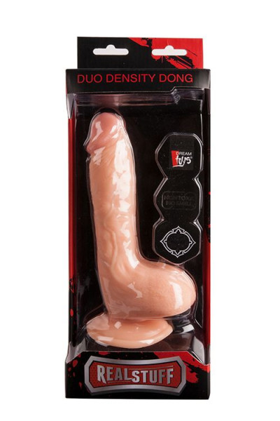 Реалистичный фаллоимитатор REALSTUFF DUO DENSITY DONG 8INCH - 20,5 см.