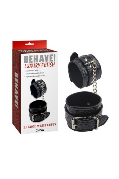 Черные наручники Be good Wrist Cuffs