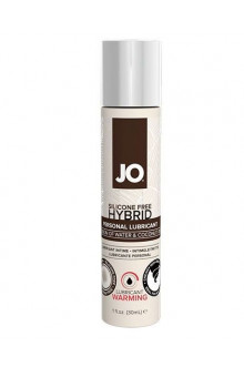 Водно-масляный лубрикант с разогревающим эффектом JO Silicone Free Hybrid Lubricant WARMING  - 30 мл.