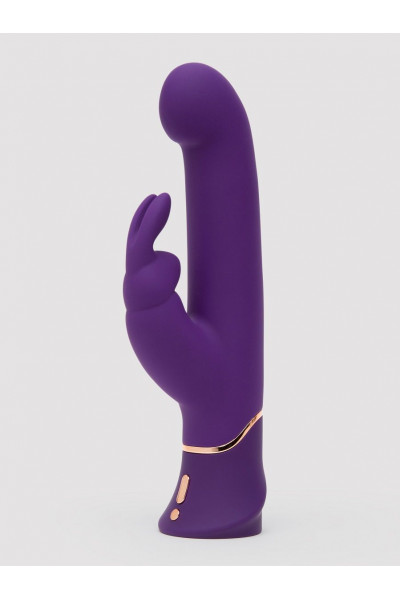 Фиолетовый вибратор Greedy Girl Power Motion Thrusting Rabbit Vibrator - 21,6 см.