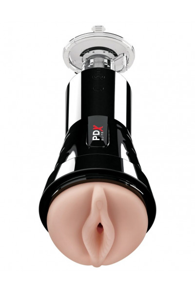 Телесный вибромастурбатор-вагина Cock Compressor Vibrating Stroker